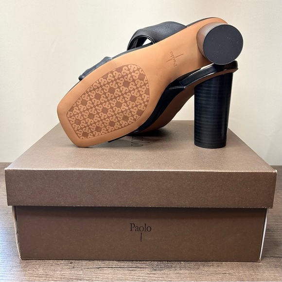 Linea Paolo Imani Black Heeled Sandals Size 11 - Picture 7 of 7